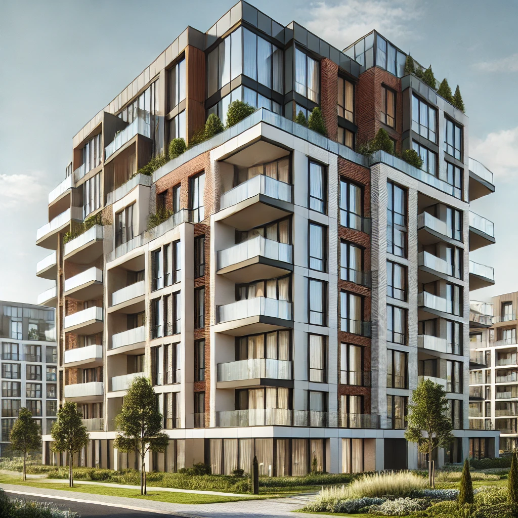 Şehir İçinde Lüks Konutlar – Modern Mimari ve Üst Düzey Konfor